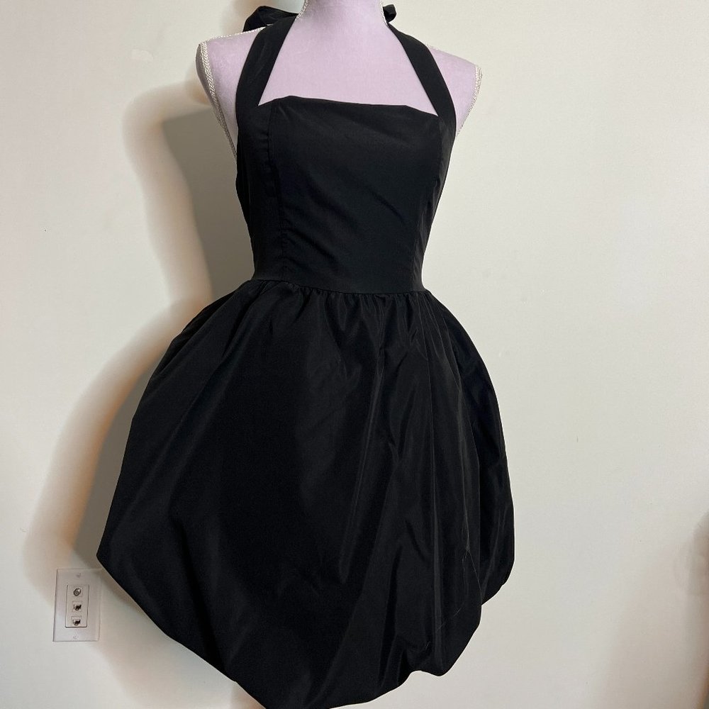 Bow in the Back Black Dress